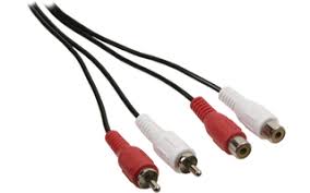 CABLE AUDIO 2 RAC HEMBRA A 2 RCA MACHO RECTO