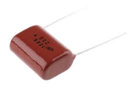 Capacitor de poliester 106K 10 uF G. Azul