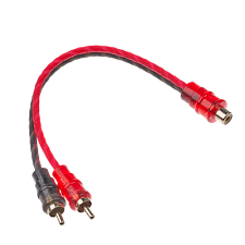 CABLE AUDIO 1 RAC HEMBRA A 2 RCA MACHO RECTO